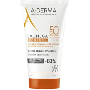 A-Derma Exomega Control Crème émolliente anti-grattage SPF50+ 150ml pas cher