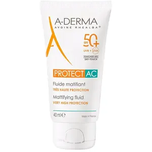 A-Derma Protect AC Fluide Matifiant Très Haute Protection SPF50+ 40ml pas cher