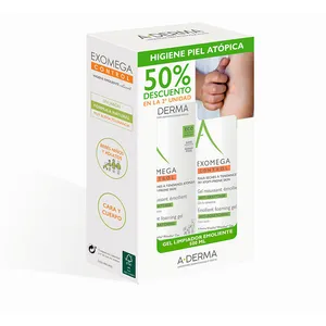 Nettoyage mousse A-Derma Exomega Control Gel Espumoso Emoliente 500 ml 2 pièces pas cher