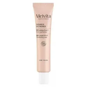 Melvita Source de Roses BB Crème Soin Perfecteur Teinte Dorée Bio 40ml pas cher