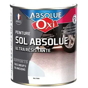 OXI Peinture sol absolue RAL7035 - 2,5 L - Gris clair pas cher