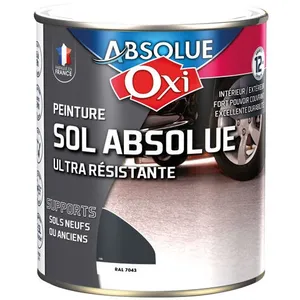 Sol absolue 2.5l gris carbone RAL7043 - OXI pas cher
