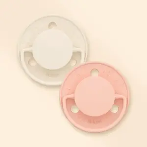 Biolane Sucette Ronde - 6+ Mois - Lot De 2 Rose + Beige pas cher