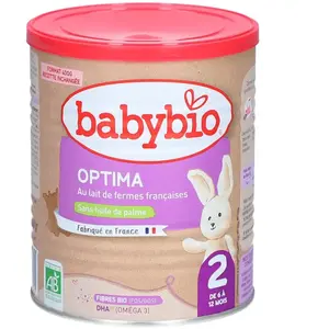 Babybio Optima 2 - Formule Enrichie en Fibres et Bifidus - 400g pas cher