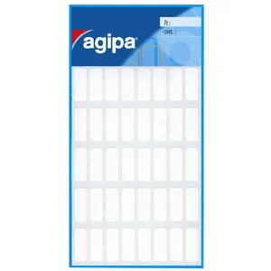 Comparateur de prix : Agipa - Etiquette Adhesif 32x38 Blanc - Blister De 42