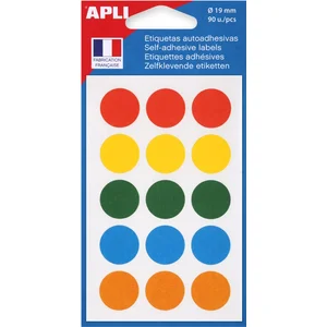 APLI 111845 - Pochette de 168 pastilles oranges Ø 15 mm pas cher
