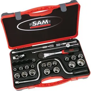 Sam Outillage Coffret 1/2'' de 24 outils 12 pans en pouces - SAM OUTILLAGE - 75-SP24 pas cher