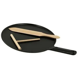 Staub - 1213023 - Crepiere - Noir Manche Fonte  