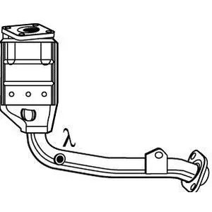 WALKER Catalyseur pour PEUGEOT: 207, 1007, 207+ & CITROËN: C3 Pluriel,...Vendu paroscaro