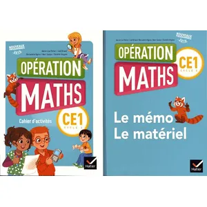 Hatier Opération Maths CE1 Éd.2017 - Cahier d'activités + Mémo et Maté... pas cher
