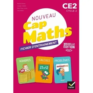 Hatier CAP Maths CE2 - Éd. 2021 - fichier entrainement + Cahier géomét...Vendu paramazon