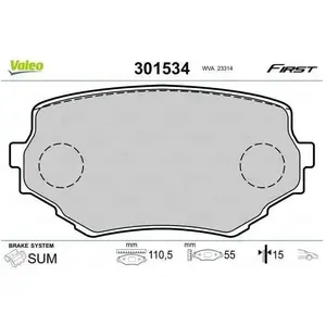 Plaquette de frein gamme first Suzuki vitara (et,ta) - VALEO - 301534 pas cher