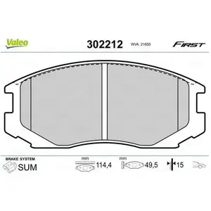 Plaquette de frein gamme first Daihatsu terios - VALEO - 302212 pas cher