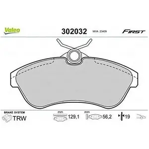 Plaquette de frein gamme first Citroën c2 07.03> - VALEO - 302032 pas cher