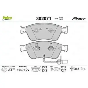 Plaquette de frein gamme first Audi a8 fr - VALEO - 302071Vendu paroscaro