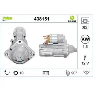 Comparateur de prix : VALEO Démarreur pour BMW: Série 3, Série 1, X3, Série 5 (Ref: 438151)