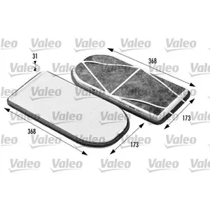 Valeo 698470 Cabin Air Filter COMBINED with Active Carbon pas cher