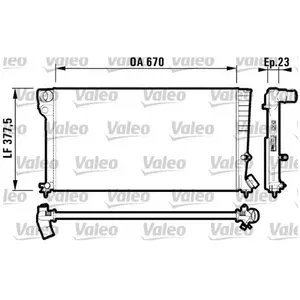Valeo 731744 Radiateur, refroidissement du moteur pas cher