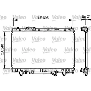 VALEO Radiateur moteur pour TOYOTA: Picnic (Ref: 732420) pas cher