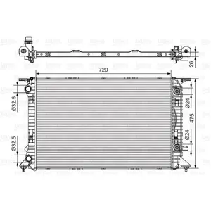 Valeo 735472 Radiateur, refroidissement du moteur pas cher