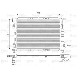 VALEO Radiateur moteur pour CHEVROLET: Spark, Matiz (Ref: 701598) pas cher