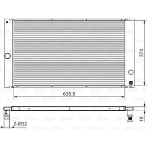VALEO Radiateur moteur pour VOLVO: V50, C70, S40, C30 (Ref: 701548) pas cher