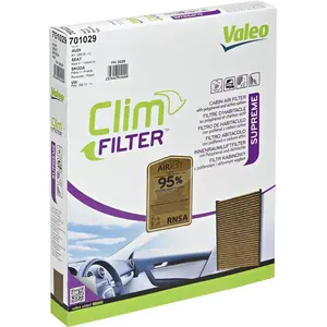 Valeo 701029 Cabin Air Filter COMBINED with Active CARBON & Polyphenol pas cher