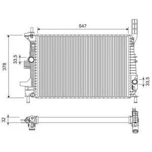 VALEO Radiateur moteur pour FORD: C-Max, Connect, Focus (Ref: 701675)Vendu paroscaro