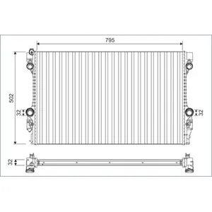 VALEO Radiateur moteur pour PORSCHE: Panamera (Ref: 701126) pas cher