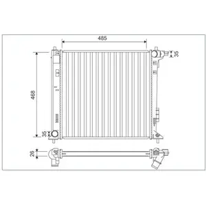 VALEO Radiateur moteur pour KIA: Sportage & HYUNDAI: Tucson (Ref: 7011...Vendu paroscaro