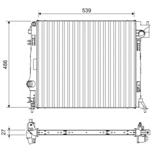 Radiateur 701108 Valeo pas cher