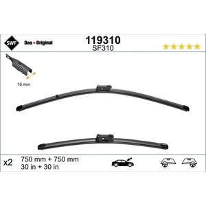 SWF Wiper FBOE 750 + 750 mm Kit LHD pas cher