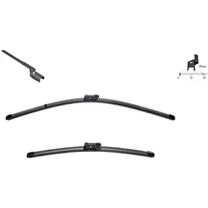 Valeo SWF Visioflex OE - 119460 - Lot de 2 longueurs : 750+500 pas cher