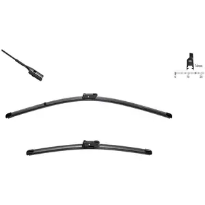 Valeo SWF Visioflex OE - 119461 - Essuie Glace, Lot de 2 longueurs : 600+520 pas cher