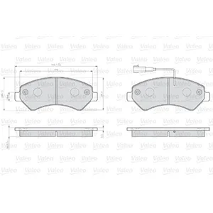 VALEO Plaquettes de frein X4 pour OPEL: Movano & FIAT: Ducato & PEUGEO...Vendu paroscaro