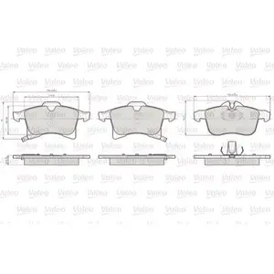 VALEO Plaquettes de frein X4 pour OPEL: Combo (Ref: 872832)Vendu paroscaro