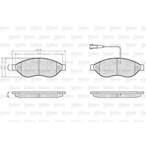 Valeo 872468 Plaquette De Frein pas cher