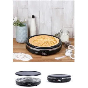 Livoo Crêpière Electrique 38cm 1350W Antiadhésif Voyants Fond antidéra...