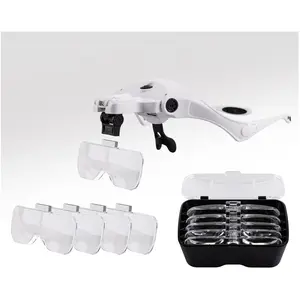Heller, Loupe, Lunettes loupes avec éclairage LED pas cher