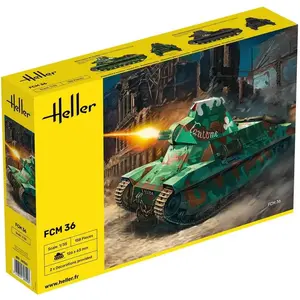 1:35 Heller 30322 FCM36 Tank Plastic Modelbouwpakket