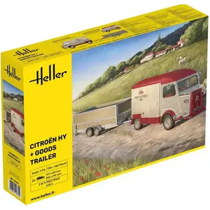 Heller 1:24 - Remorque Citroen HY & Goods pas cher