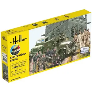 1:72 Heller 52327 Sainte-Mere-Eglise - Diorama Set - Starter Kit Plast... pas cher