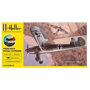 Maquette avion - HELLER - Focke-Wulf Fw 56 Stosser - Plastique - Enfant - 15 ans