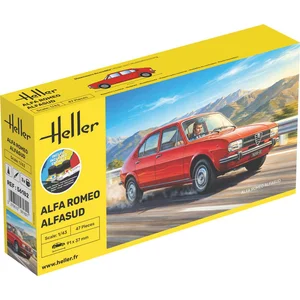 Heller Modelbouwpakket Militaire voertuigen - 56182 Alfa Romeo Alfasud - Italiaanse Klassieke Auto - Starter Kit Plastic - 1:43 - Modelbouw pas cher