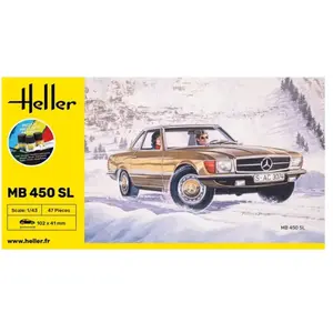 Heller Modelbouwpakket Auto - 56171 Mercedes-Benz R107 450SL - Auto - Starter Kit Plastic - 1:43 - Modelbouw pas cher
