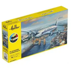 1:72 Heller 56315 Douglas DC-6 Super Cloudmaster AF - Starter Kit Plas...