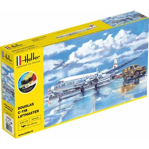 1:72 Heller 56317 C-118 LIFTMASTER Plane - Starter Kit Plastic Modelbouwpakket pas cher