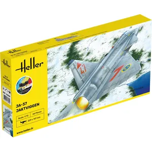 Heller Maquette Avion : Starter Kit : Ja 37 Jaktviggen-Heller pas cher