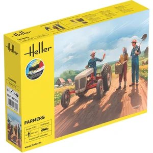 Heller Modelbouwpakket Diorama - 58752 Boeren voor Diorama - 3 Figuren...
