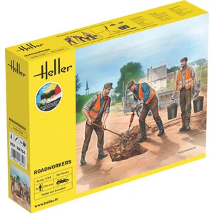 Heller Modelbouwpakket Diorama - 58754 Wegwerkers voor Diorama - 3 Fig... pas cher